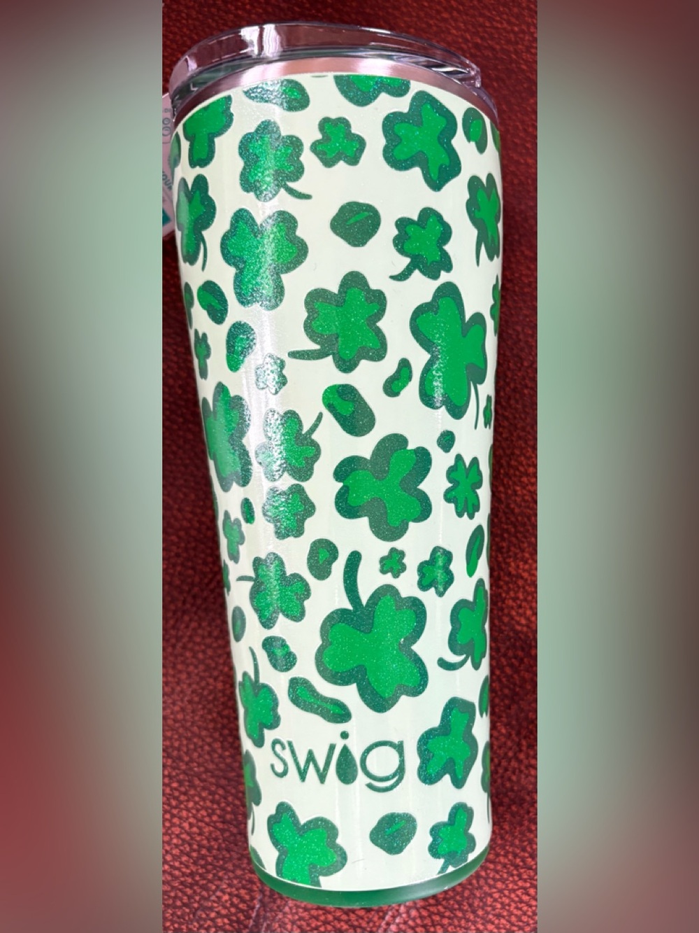 Swig Life “Luck Leopard” Green Shamrock Tumbler